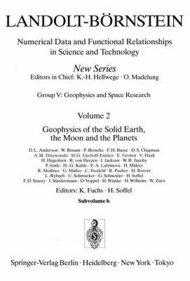 Cover of Geophysics of the Solid Earth, the Moon and the Planets