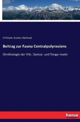 Cover of Beitrag zur Fauna Centralpolynesiens