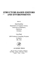 Cover of Structure-Based Editors and Environments