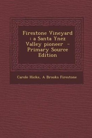 Cover of Firestone Vineyard