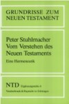 Book cover for Vom Verstehen Des Neuen Testaments