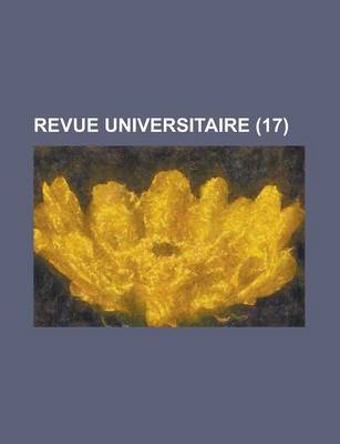 Book cover for Revue Universitaire (17)