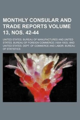 Cover of Monthly Consular and Trade Reports Volume 13, Nos. 42-44