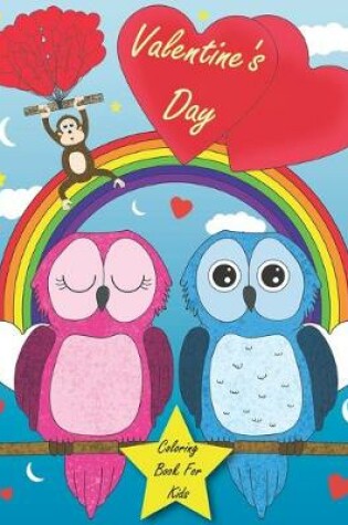 Cover of Valentine's Day Coloring Book For Kids