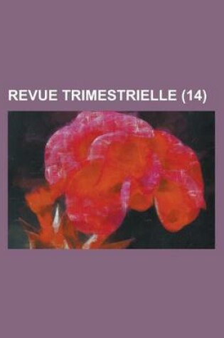 Cover of Revue Trimestrielle (14)