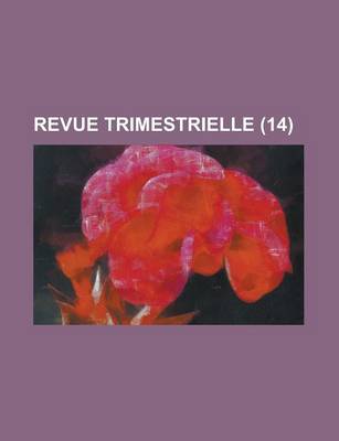 Book cover for Revue Trimestrielle (14)