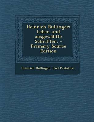 Book cover for Heinrich Bullinger