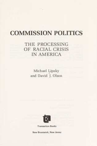 Cover of Commission Politics