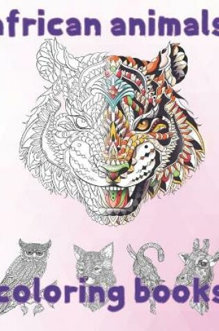 Cover of african animals coloring book