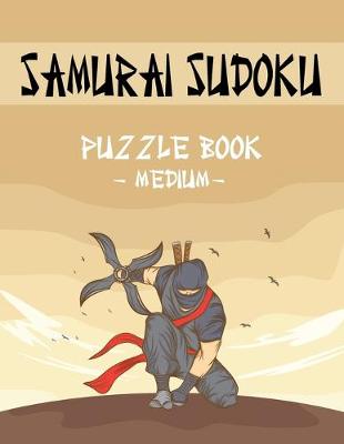 Book cover for Samurai Sudoku Puzzle Book - Medium