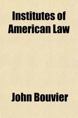 Book cover for Institutes of American Law (Volume 2)