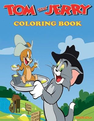 Book cover for Tom and Jerry Coloring Book For kids