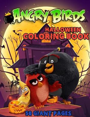Book cover for Angry Birds Halloween Coloring Book