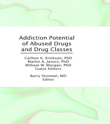 Book cover for Addiction Potential of Abused Drugs and Drug Classes