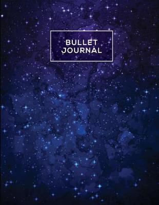 Book cover for Bullet Journal Quarterly Planner with Blank Yearly & Monthly Calendar, and Habit Tracker, 120 Dot Grid & 15 Lined Pages, 8.5x11in, Midnight Star Light