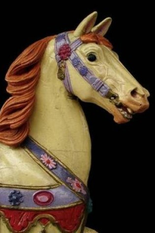 Cover of Vintage Yellow Carousel Horse with a Purple Flowered Bridle Journal