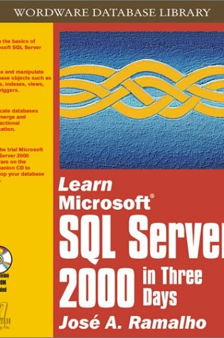 Cover of Learn Microsoft Sql Server 2000 in Three Days