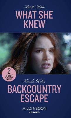 Book cover for What She Knew / Backcountry Escape