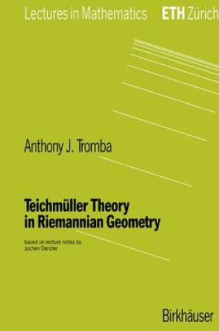 Cover of Teichmuller Theory in Riemannian Geometry