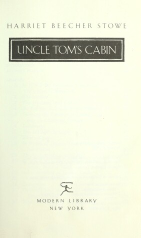 Book cover for Uncle Tom's Cabin