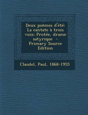 Book cover for Deux Poemes D'Ete