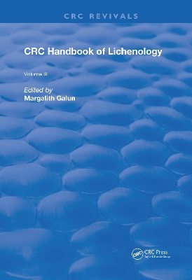 Book cover for CRC Handbook of Lichenology