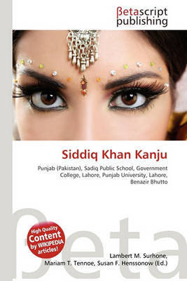 Book cover for Siddiq Khan Kanju