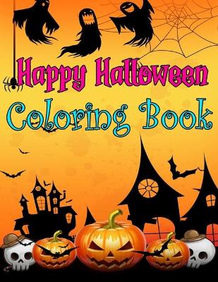 Book cover for Happy Halloween Coloring Book