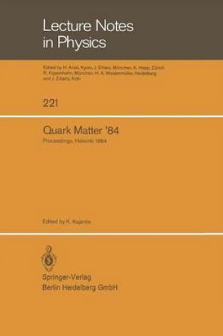 Cover of Quark Matter '84