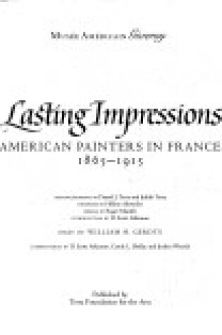 Cover of Lasting Impressions