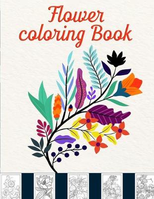 Book cover for Flower coloring Book