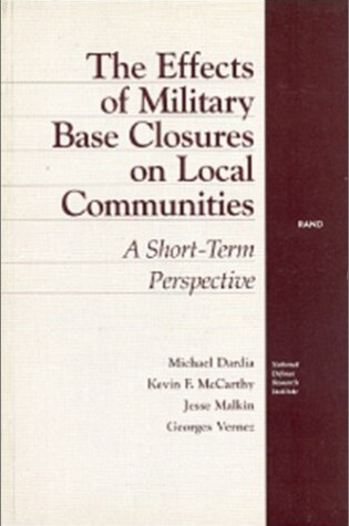 Cover of The Effects of Military Base Closures on Local Communities