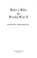 Book cover for Whos Who in the Second World War (P)