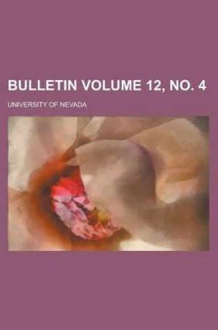 Cover of Bulletin Volume 12, No. 4