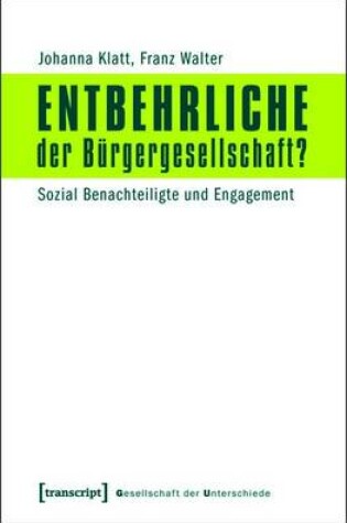 Cover of Entbehrliche Der Burgergesellschaft?