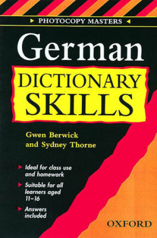 Cover of German Dictionary Skills