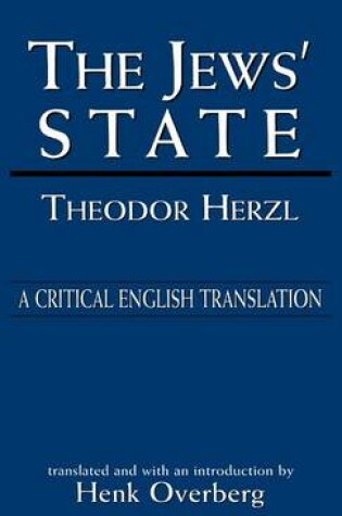 Cover of The Jews' State