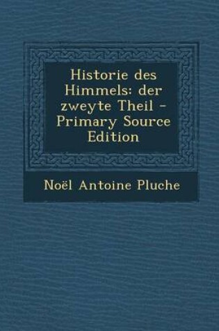 Cover of Historie Des Himmels