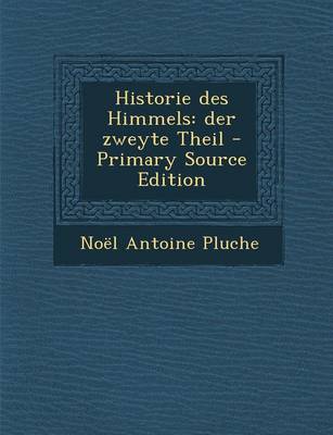 Book cover for Historie Des Himmels