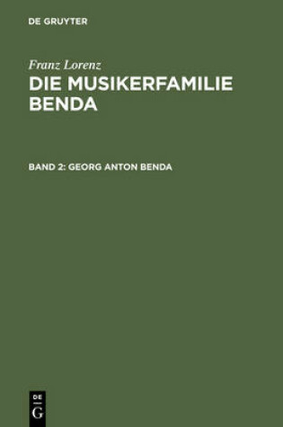 Cover of Georg Anton Benda