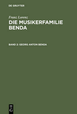 Book cover for Georg Anton Benda