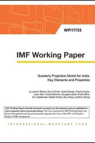 Cover of Quarterly Projection Model for India
