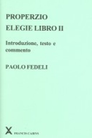 Cover of Properzio