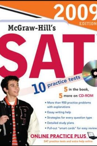 Cover of McGraw-Hill's SAT with CD-ROM, 2009 Edition