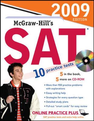 Book cover for McGraw-Hill's SAT with CD-ROM, 2009 Edition