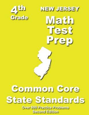 Book cover for New Jersey 4th Grade Math Test Prep