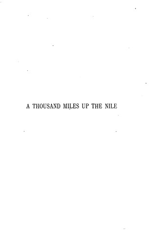 Cover of 1000 Miles Up the Nile