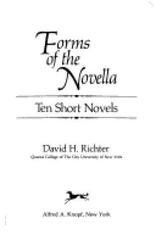 Cover of Forms of the Novella