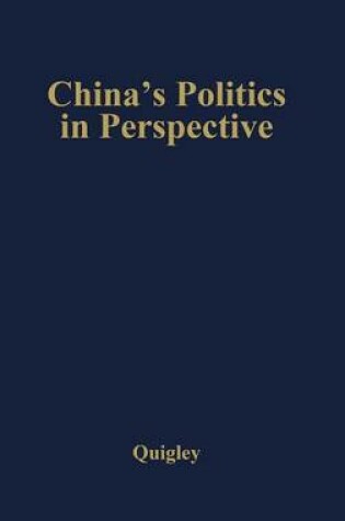 Cover of China's Politics in Perspective