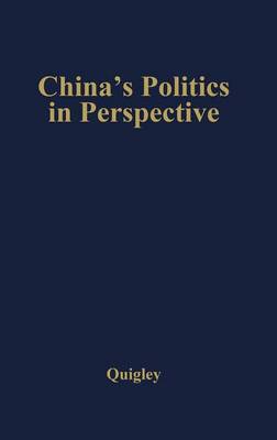 Book cover for China's Politics in Perspective